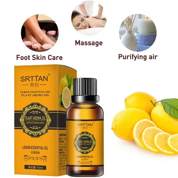 SRTTAN Lemon Essential Oil Plant Aroma For Relaxing Massage Essential Liquid 10ml