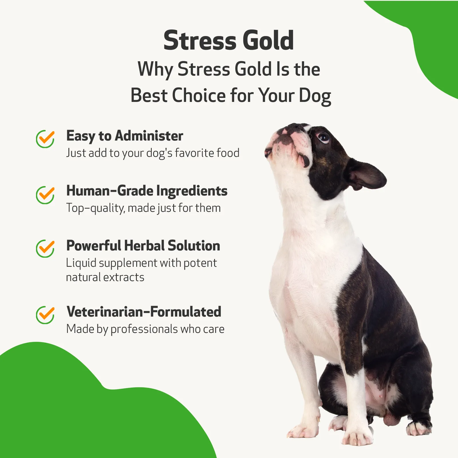Stress Gold - for Occasional Moments of High Stress in Dogs