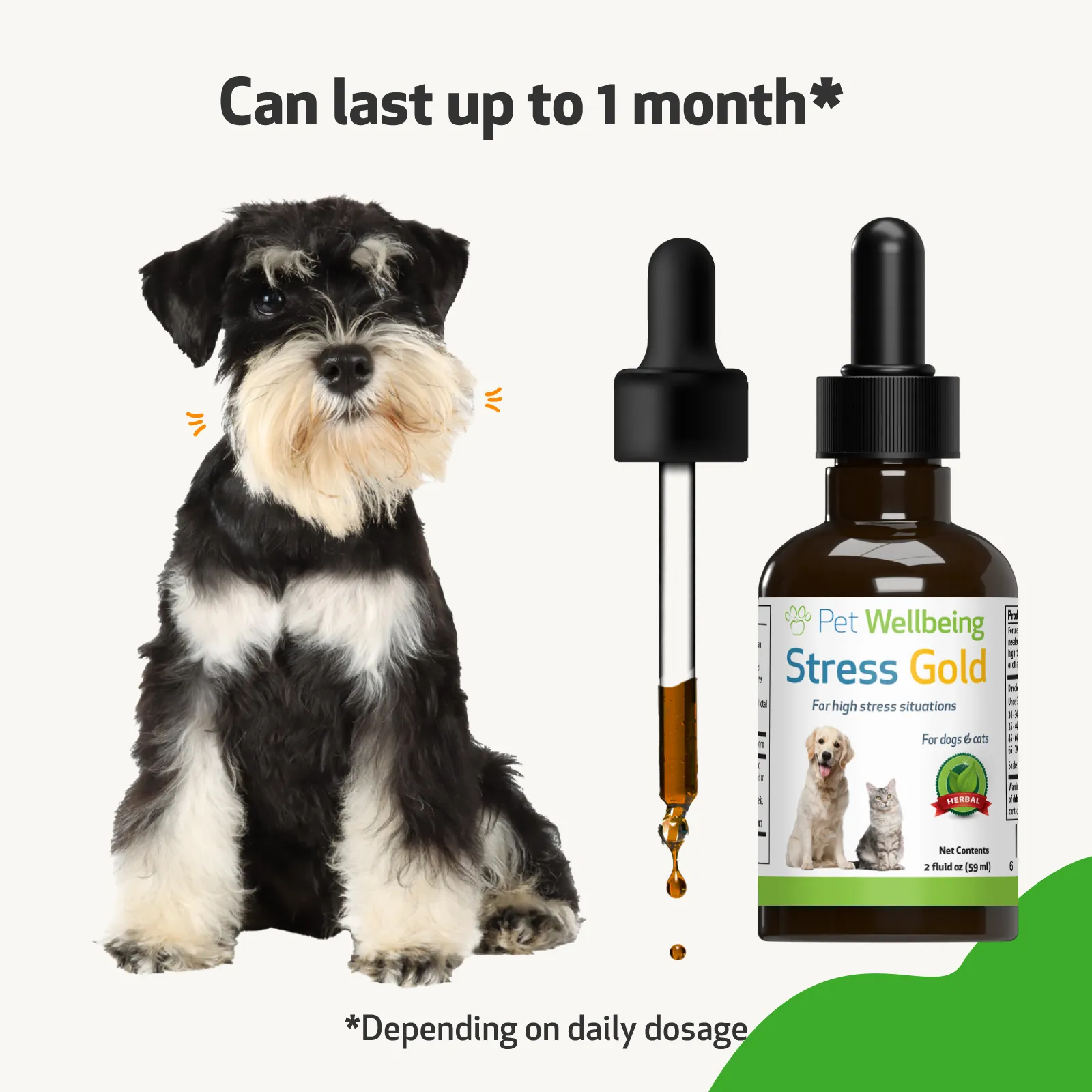 Stress Gold - for Occasional Moments of High Stress in Dogs