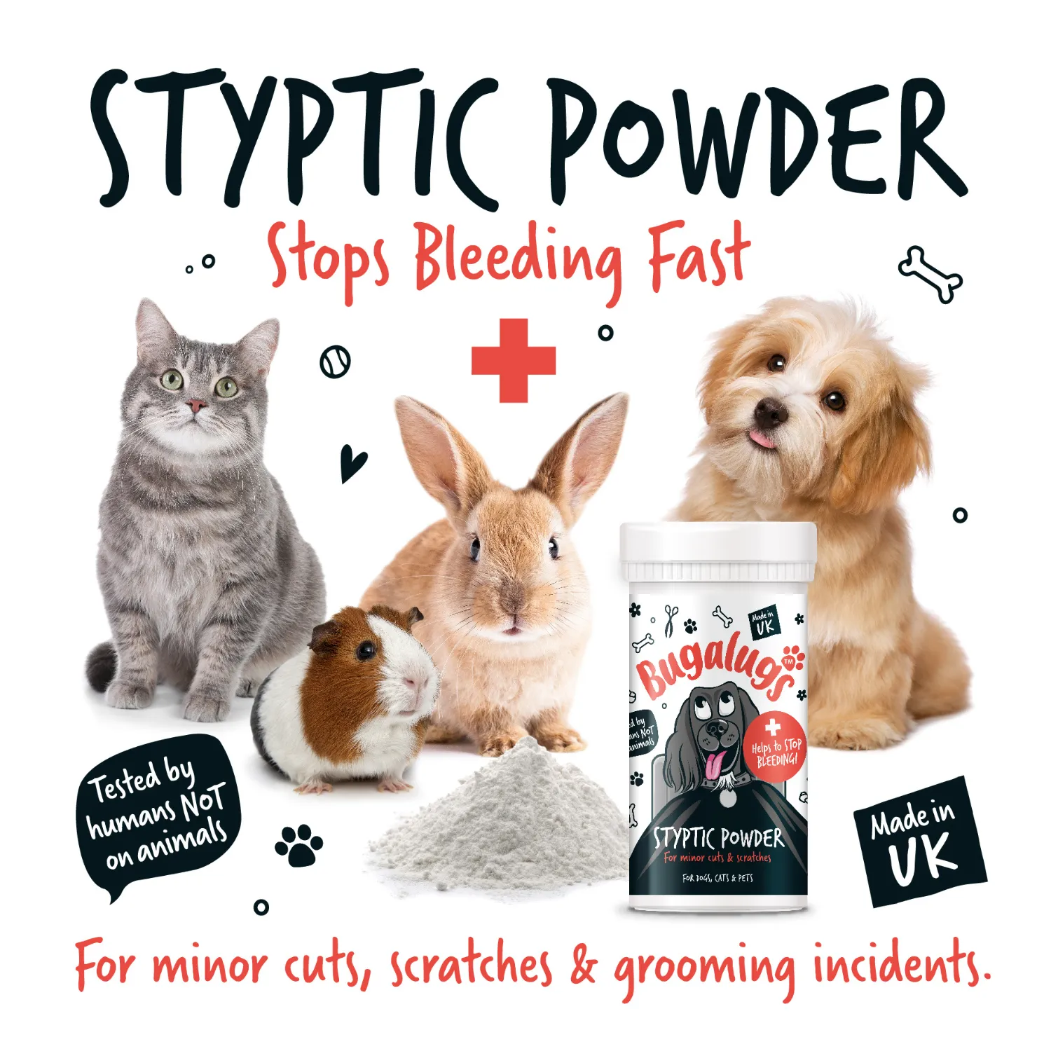 Styptic Powder for Minor Cuts & Scratches for Dogs & Cats