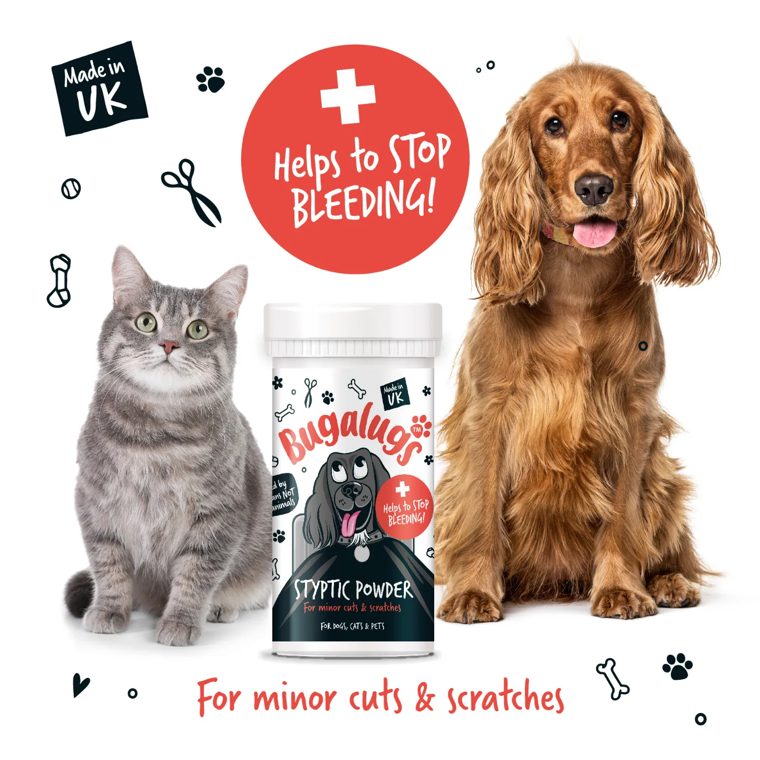 Styptic Powder for Minor Cuts & Scratches for Dogs & Cats