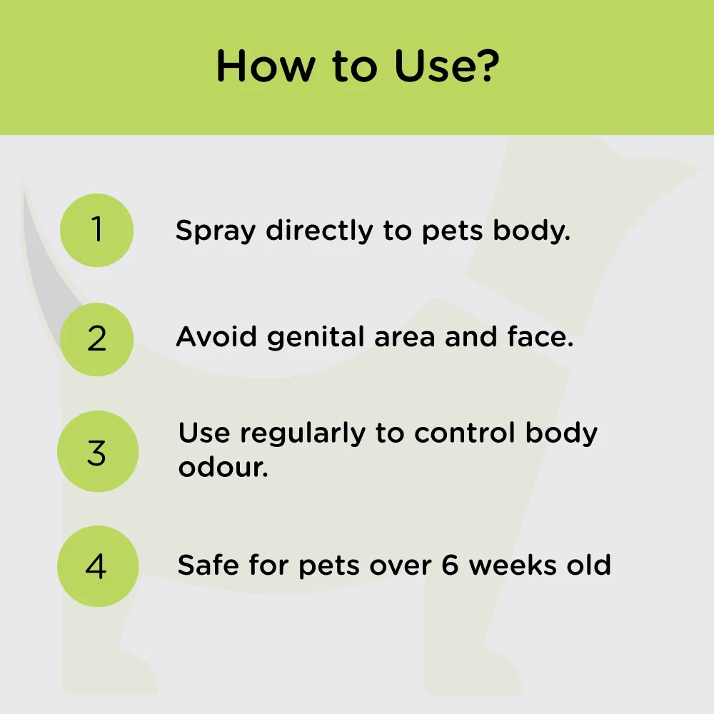 TopDog Premium Lavender Deodorizer and Sanitizer for Dogs and Cats