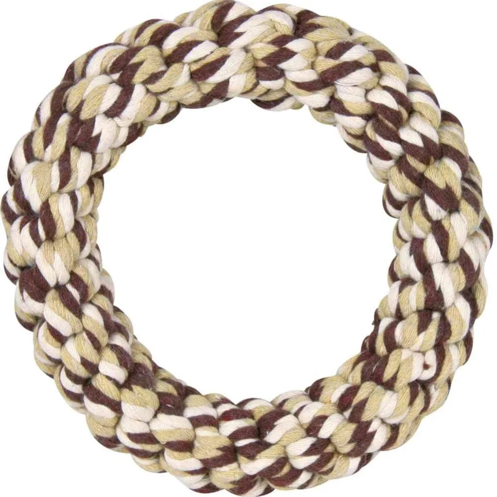 Trixie Rope Ring Toy for Dogs (Yellow)