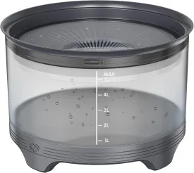 UPSKY 5.5L Dog Water Bowl,186oz Large Capacity No Spill Water Bowl for Dogs, Splash Proof Slow Water Feeder with Heightened Base, Anti-Slip Slow Drinking Pet Water Bowl for Messy Drinkers, A-Grey