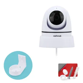 Wall Mount for NETVUE NI-342 Pet & Baby Indoor Camera, Adhesive Security Camera Holder Bracket, Reduce Blind Spots & Clutter, Adhesive & Screw-In Mounting
