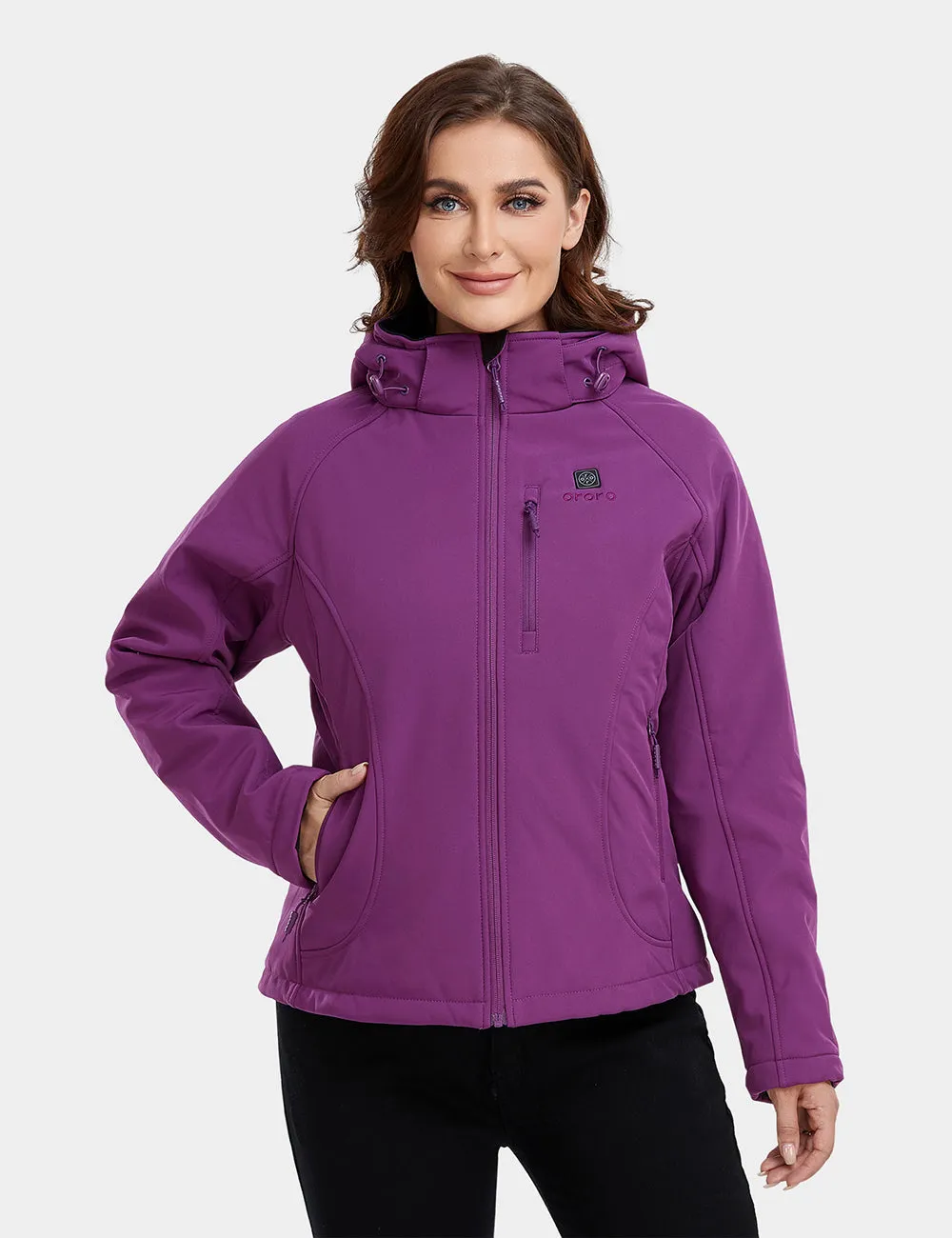 Women's Classic Heated Jacket - Purple & Black