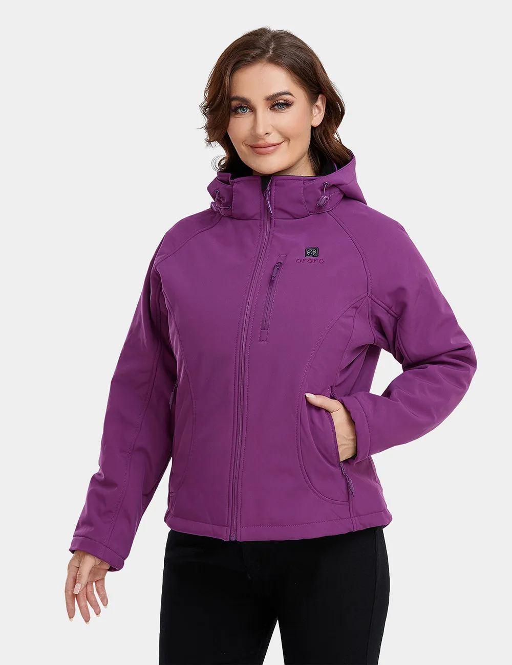 Women's Classic Heated Jacket - Purple & Black